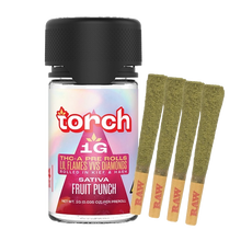Load image into Gallery viewer, Torch Lil Flames VVs Diamonds THC-A Pre-Rolls Jar
